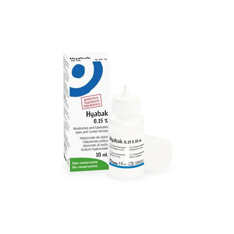 Gotas Hyabak 0.15% gtt. 10 ml con ácido hialurónico