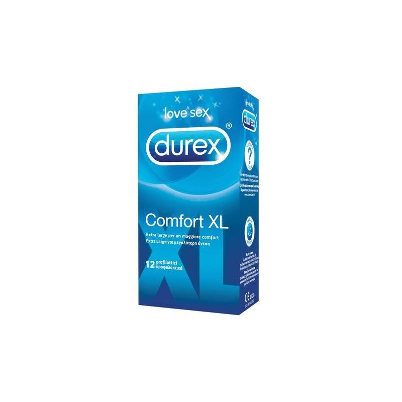 Reckitt Benckiser  Durex Comfort XL Profilattici Contraccettivi 12 Pezzi