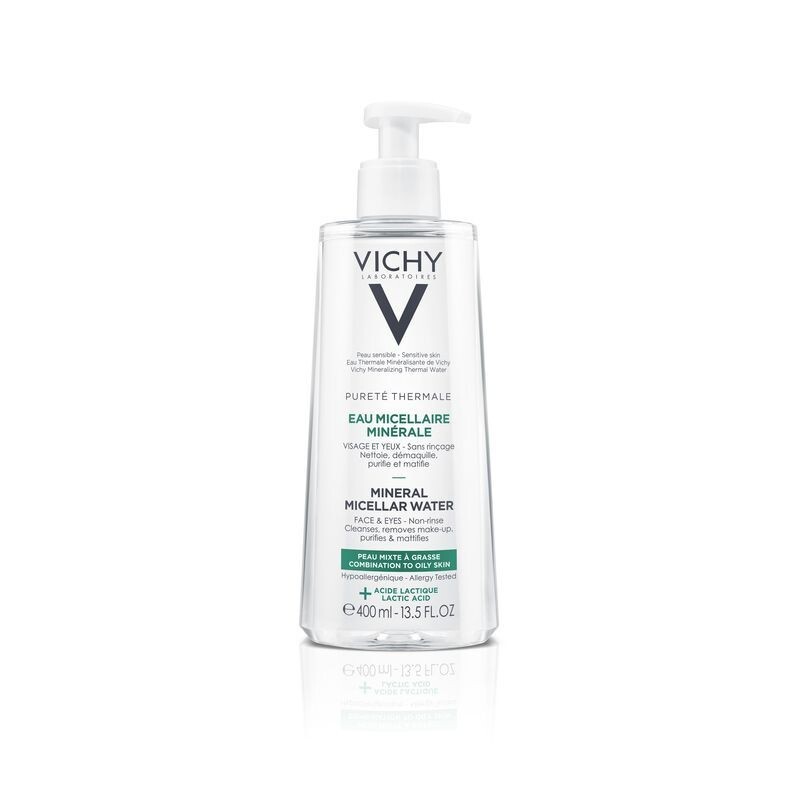 VICHY PURETÉ THERMALE MICELLAR WATER CLEANSING CLEANSER FOR OILY SKIN 400ML