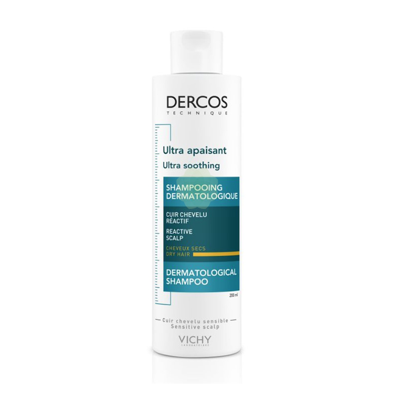 VICHY DERCOS TECHNIQUE - SHAMPOOING ULTRA APAISANT CHEVEUX SECS 200ML