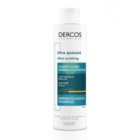 VICHY DERCOS TECHNIQUE - SHAMPOOING ULTRA APAISANT CHEVEUX SECS 200ML