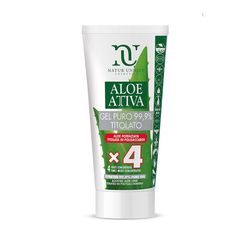 NATUR UNIQUE ALOE ATTIVA - GEL PURO TITOLATO X 4 200ML