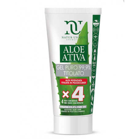 NATUR UNIQUE ALOE ATTIVA - GEL PURO TITOLATO X 4 200ML