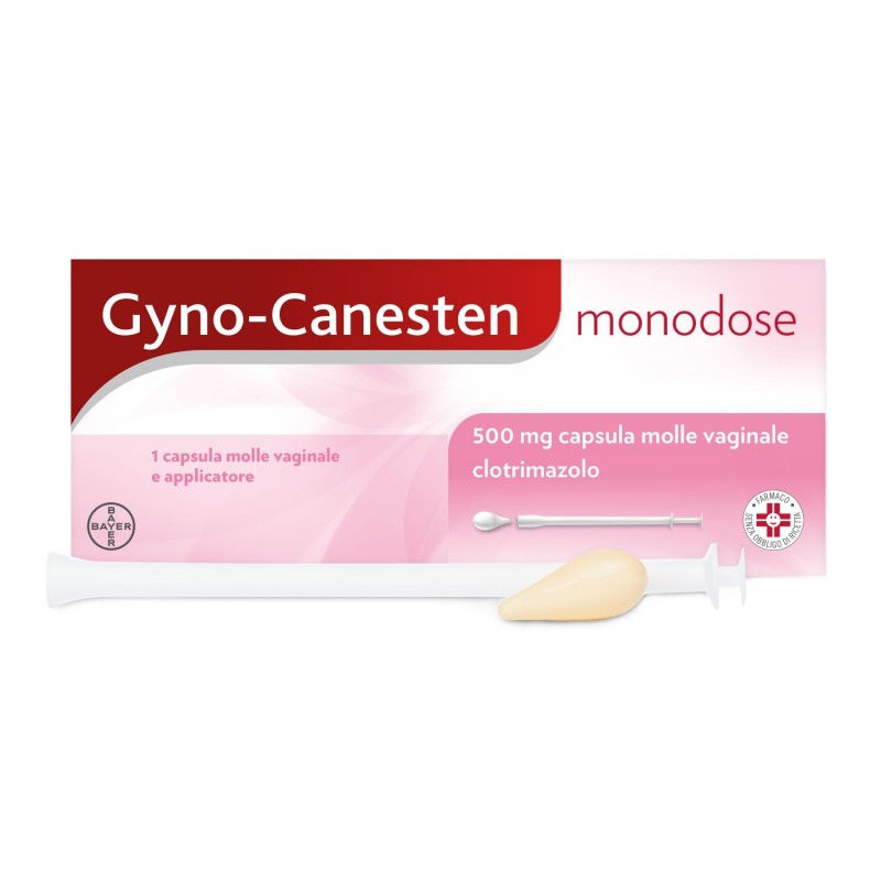 GYNO-CANESTEN MONODOSE 1CAPSULA MOLLE VAGINALE 500MG