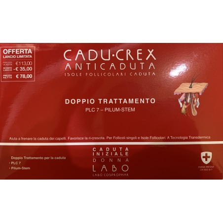Cadu-Crex Double Treatment PLC7 Pilum-Stem Initial Fall Mujer 10 + 10 viales