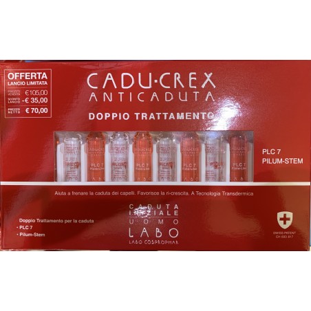 Cadu-Crex Double Treatment PLC7 Pilum-Stem Initial Fall Man 20 + 20 vials