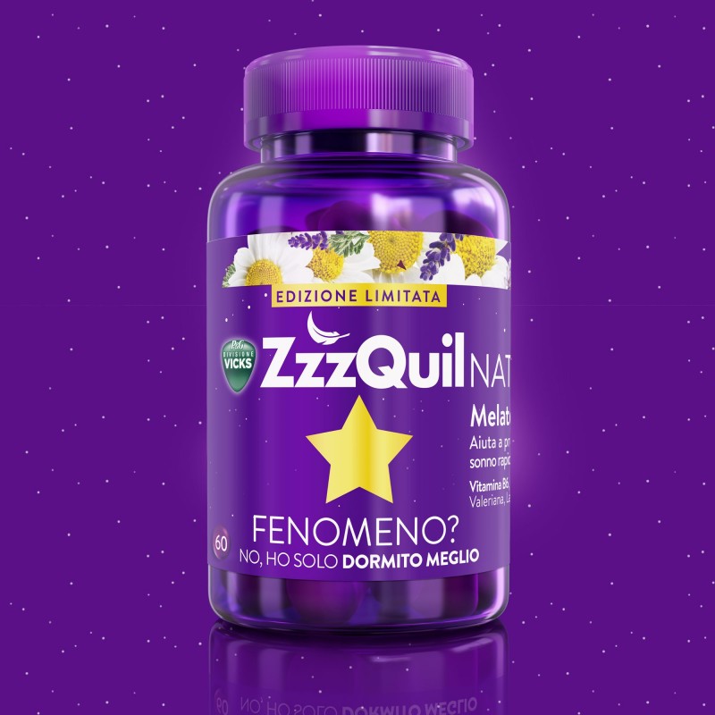 ZzzQuil NATURA ™ Natural Supplement For Sleep 60 gummy tablets